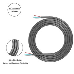 Recoil RLW418-100 Tinned 100ft 18 Gauge 4 Core OFC Low Voltage RGB Wire