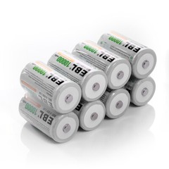 Lot D C Cell Size Rechargeable Batteries High Capacity NiMH /LCD Battery Charger
