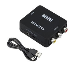 RCA AV to HDMI HD Converter Adapter Composite 3RCA CVBS Audio Video Wii NES SNES