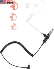 3.5Mm Listen Only Earpiece Compatible with Speaker Mic, Acoustic Tube Receive On