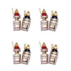 8x New 4mm Amplifier Speaker Terminal Binding Post Banana Plug Socket Connector