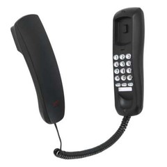 Black Corded Telephone Landline Phone for Home Office Desk Wall Mountable New