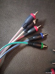6FT COMPONENT VIDEO CABLE WITH AUDIO 5 RCA RED GREEN BLUE RGB for HDTV DVD VCR