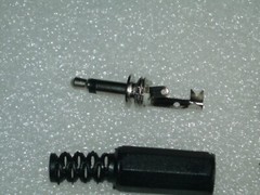 2x Audio Male Plug in Jack Mono Connector 1/8 inch 3.5 mm
