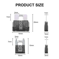 300Pcs Auto Blade Fuse Assortment Assorted Kit Blade Set Auto Truck Automotive