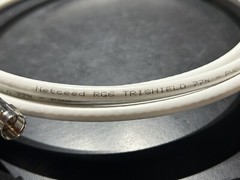 TRI-SHIELD RG6 COAXIAL PATCH CABLE 75 OHM 18AWG ANTI-UV COMPRESSION F-CONNECTORS