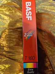 NEW BASF 2 HOURS MORE THE 8 HOUR TAPE BLANK VHS T160 EXTRA QUALITY Videocassette