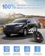 Key Fob Keyless Entry Remote Replacement for Toyota Tacoma Tundra 3Button