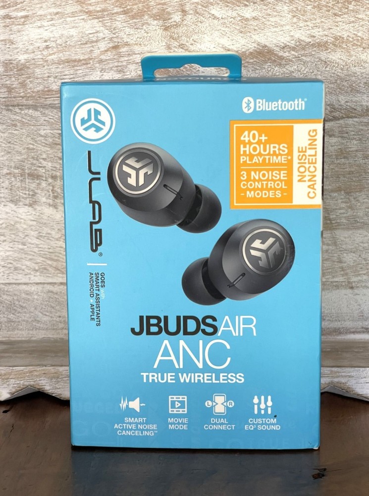 JLab JBuds Air ANC True Wireless Bluetooth Earbuds – Noise Canceling in box