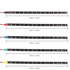 Lot Waterproof 12”/15 DC 12V Motor LED Strip Underbody Light For Car Motorcycle
