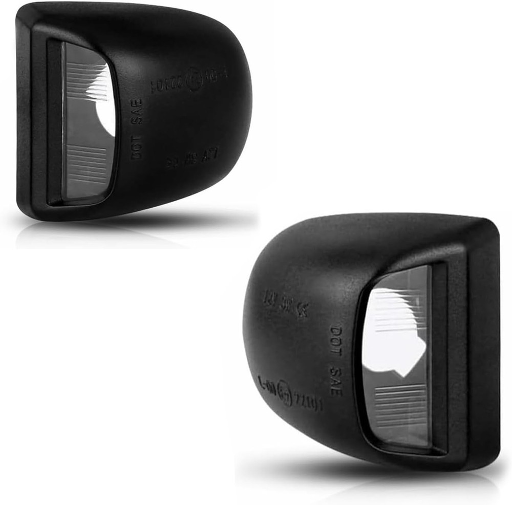License Plate Light Tag Light Housing for Silverado 1500 2500 3500-Black Housing