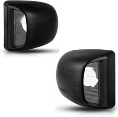 License Plate Light Tag Light Housing for Silverado 1500 2500 3500-Black Housing