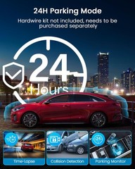 4Channel 360Degree Dash Camera with 128GB Card