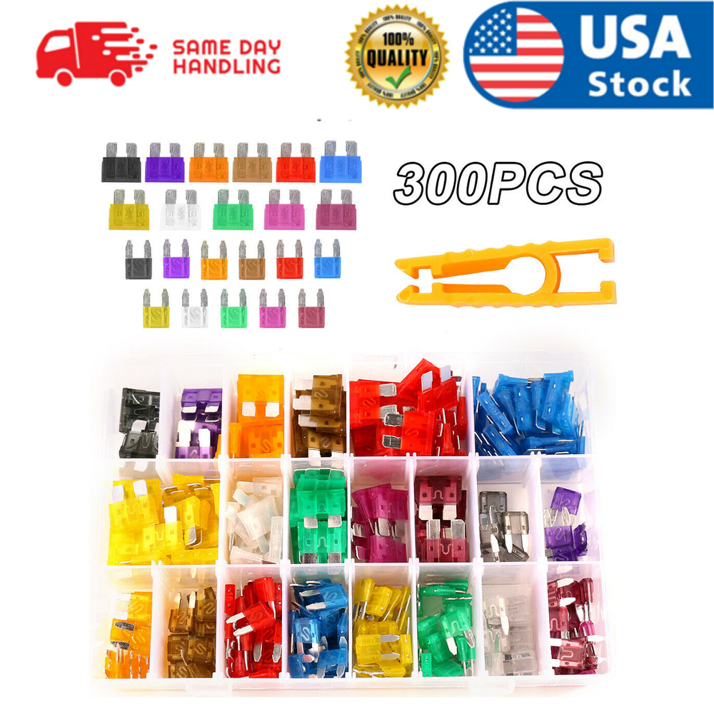 600PCS Car Blade Fuses Assortment Assorted Kit Blade Set Auto Truck Automotive