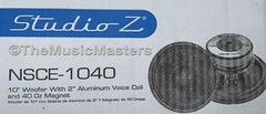 (2) 10″ inch Home Stereo Sound Studio WOOFER Subwoofer Speaker Bass Driver 8 Ohm