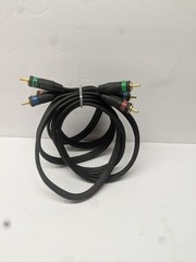 6FT COMPONENT VIDEO CABLE 3 RCA RED GREEN BLUE RGB COAXIAL for HDTV DVD VCR COAX