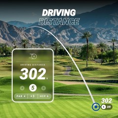 Blue Tees Golf Player+ GPS Speaker with Touch Screen Display, 10+ Hours Black