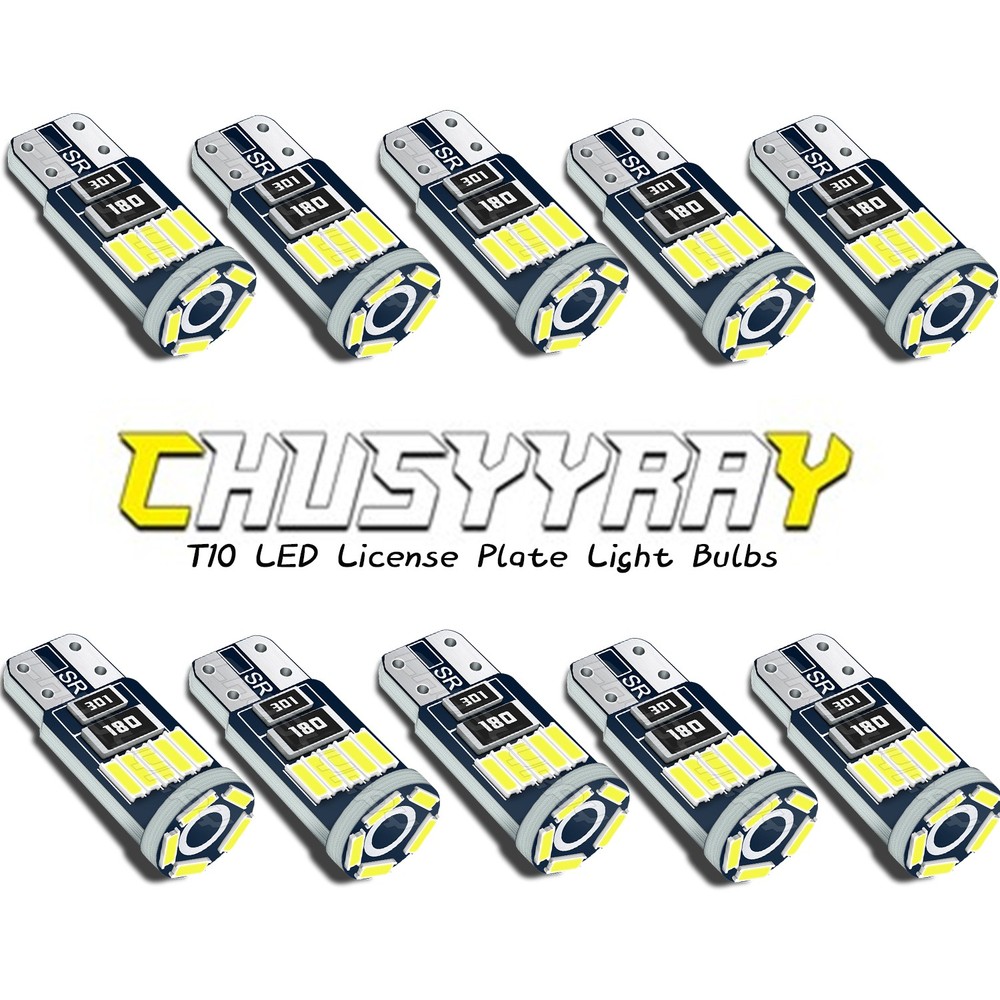 T10 168 LED License Plate Light Bulbs White for Nissan Altima 2019-2025 Canbus