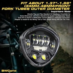 7 Inch LED Motorcycle Headlight 7in C3 Motorcycle Headlight with DRL Triangle