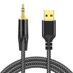 USB to 3.5mm TRS Stereo Audio Cable, 10FT USB A 2.0 to 1/8 inch 3.5mm Male Au…