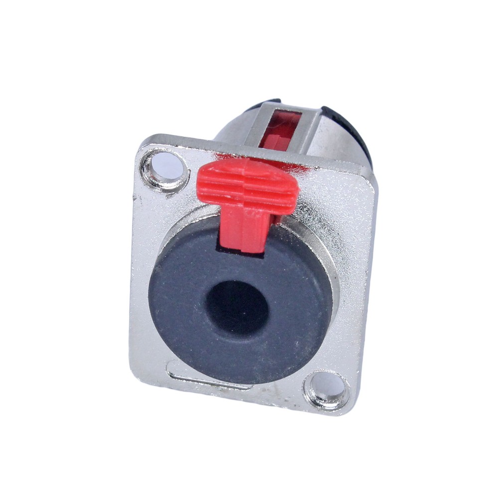 1/4″ inch TS mono TRS stereo Panel Mount Locking Phone female Jack flush in wall