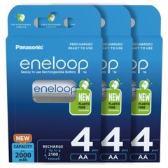 12x Panasonic Eneloop AA batteries 2000mAh Rechargeable Ni-MH Accu LR06 BK-3MCCE
