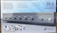 Niles SS-6 Speaker Selector Black 6-Pair 100W RMS Removable Connectors