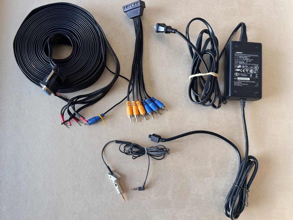 Lot of Misc BOSE Audio Speaker Wires / Attachments Acoustimass QuietComfort MORE