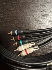 RCA Component Cable 5 Male To 5 Male Video Audio AV Hdtv Cord Adapter 3 New