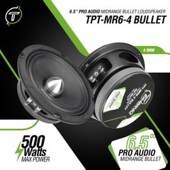 (2) 6.5″ MIDRANGE TIMPANO 500W TPT-MR6-4 BULLET 4 OHM CAR PRO AUDIO SPEAKER PAIR