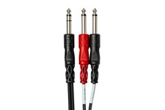 Hosa STP-201 Insert Cable 1/4 Inch TRS to Dual 1/4″ TS 3.3 Feet