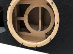 JL Audio 12W6v3 ported subwoofer box SPECIAL EDITION with black plexi port trim