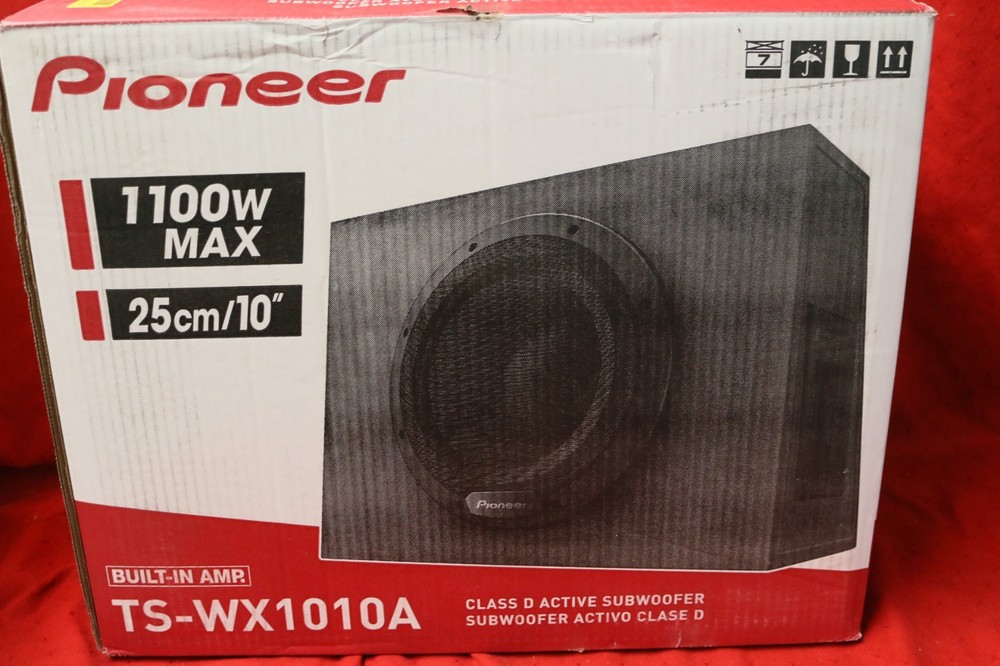 Pioneer TS-WX1010A 1100W MAX – 10″ Amplified Shallow Truck Subwoofer, NEW #N1