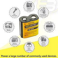 20x 6V 1700mAh CRP2 Photo Battery Compatible With CR-P2S DL223A DLCRP2 EL223AP