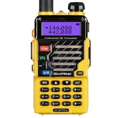 Baofeng UV-5R Plus Series Yellow 2m/70cm Band V/UHF Ham Two-way Radio