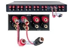 Premium Banana Plug To RCA Phono Speaker Wire Adapter Cables