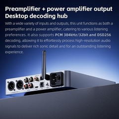 FiiO K13 R2R Desktop DAC & Headphone Amp, 24Bit DAC, Bluetooth Streaming (Black)