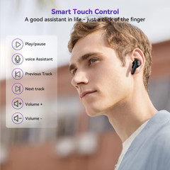 Bluetooth Earbuds Headset 5.3 Wireless Noise Cancelling Trucker Waterproof LOT