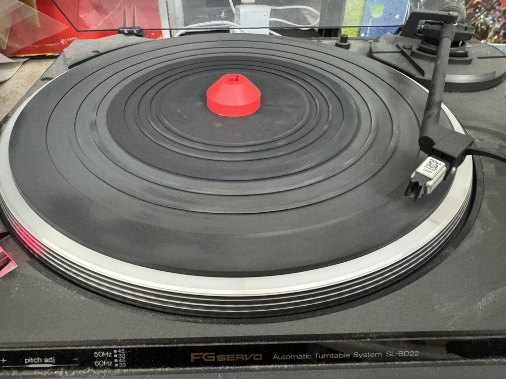 3 PCS Red 45 RPM Vinyl Record Adapter 7 Inch Center Hole Turntable Insert
