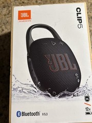 JBL Clip 5 Black Portable Bluetooth Speaker New