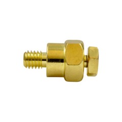 GM Short Side Post Mount Positive Negative Battery Terminal Gold Plated – Pair
