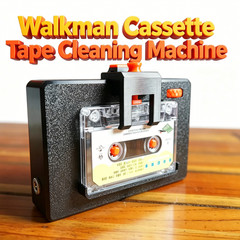 Walkman Audio Cassette Tape Cleaning Machine Cleaner