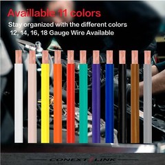 25ft 14GA Gauge Primary Wire Power Cable Turn On Hook Up Remote White OFC Copper