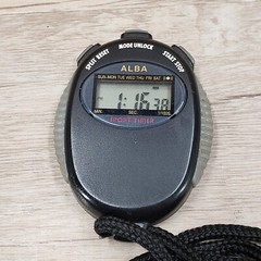 Alba Stop Watch Sport Timer SW01-X008 With Neck Strap Tested