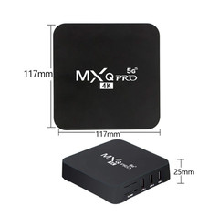 MXQ Pro 5G 4K UCD Android TV Box, Internet TV 64 Bit HEVC H265 Quad Core