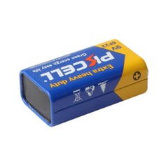 5Pcs 9V Block Batteries PP3 6F22 EN22 1604A 6AM6 9Volt Zinc-Carbon EXP.12-2025