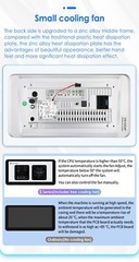 Single Din 8+128GB Android 8Core Car Stereo Radio 10.33″ CarPlay GPS Wifi BT DSP