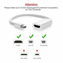 For MacBook Pro Mini DP to HDMI Adapter Cable Thunderbolt Display Port LOT