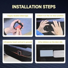 2Pcs for z71 Door Projection Welcome Lights for GMC Colorado Tahoe Suburban