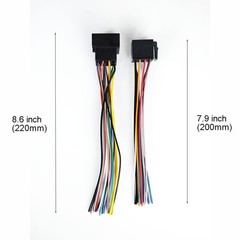 ​16 Pin Universal ISO Car Radio Wiring Harness Adapter – Plug and Play Power S